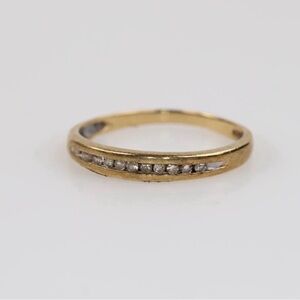 Antique 10k Plumb Gold and Diamond Ring